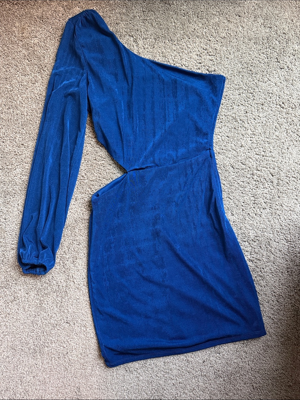 City Studio One-Shoulder Cobalt Blue Bodycon Dress